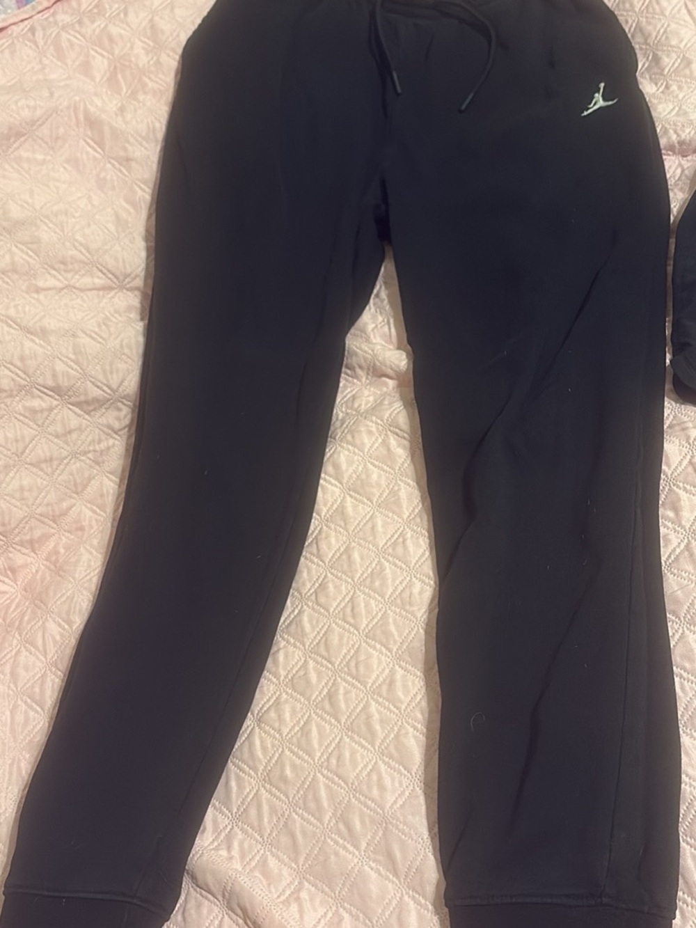 Jordan Black Kids' Jogger Pants with White Jumpman
